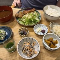 Cutlet set  at Mumokuteki Vegan Cafe in Kyoto