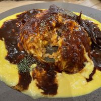 Omelet with ricee   at Mumokuteki Vegan Cafe in Kyoto