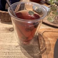 Red shiso tea   at Mumokuteki Vegan Cafe in Kyoto