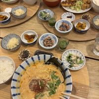 Dan Dan Ramen and other dish  at Mumokuteki Vegan Cafe in Kyoto