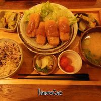 Miso katsu plate  at Mumokuteki Vegan Cafe in Kyoto