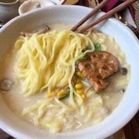 Vegan ramen at Mumokuteki Vegan Cafe in Kyoto