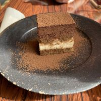 Tiramisu at Mumokuteki Vegan Cafe in Kyoto