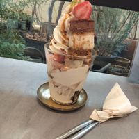 tiramisu parfeit at Mumokuteki Vegan Cafe in Kyoto