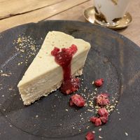Cheesecake at Mumokuteki Vegan Cafe in Kyoto
