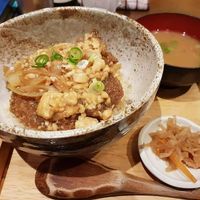 Vegan Katsu don! 😍 at Mumokuteki Vegan Cafe in Kyoto