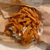 Sweet potato fries  at Green Lab - Comédie in Montpellier