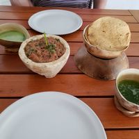 Tortillas and a tomato pumpkin seed dip at IX CAT IK in Valladolid