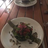 The two vegan main dishes at IX CAT IK in Valladolid