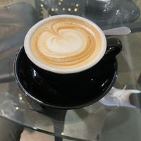 Delicious oat flat white  at Daci & Daci Bakers in Hobart