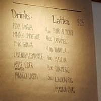 Drinks menu at Livelihood in Toronto