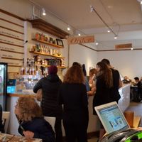 Inside the cafe at Livelihood in Toronto