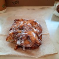 Best apple fritter! at Lovebirds Donuts in Kittery