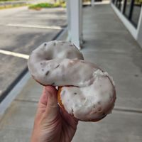 Lemon lavender twist! So delicious! at Lovebirds Donuts in Kittery