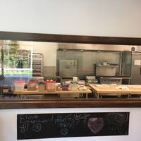 Where the action happens at Lovebirds Donuts in Kittery