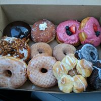 Everyone (vegan or not) loves them! at Lovebirds Donuts in Kittery