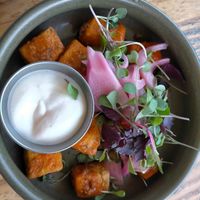Popcorn tofu at The Craft Embassy in Christchurch