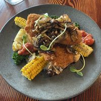 Eggplant schnitzel   at The Craft Embassy in Christchurch