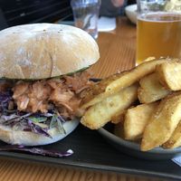 BBQ jackfruit burger at The Craft Embassy in Christchurch