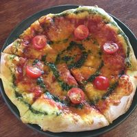 Vegan Margherita pizza  at Saluté Tapas Restaurant and Bar in Greytown