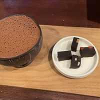 Ceremonial cacao and chocolate tasting plate  at Ubud Raw in Ubud