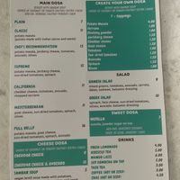 Menu, address etc. at Ganesh Dosa in Kailua