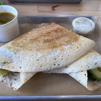 Supreme Dosa with avocado in place of cheese   at Ganesh Dosa in Kailua