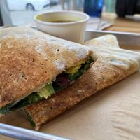 Chef’s recommendation dosa (vegan option)  at Ganesh Dosa in Kailua