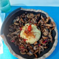 Revuelto de champiñones at Oceana Club in Benissa