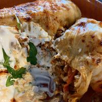 Stuffed cabbage inside at Euro Kitchen in Fitzroy