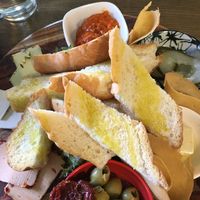 Antipasti with the vegen dairy cheese at Euro Kitchen in Fitzroy