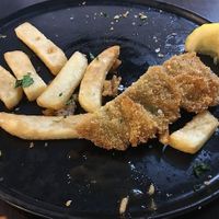 Chicken Schnitzel w/chips (Hänchen-Schnitzel) at Euro Kitchen in Fitzroy