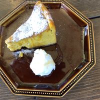 Squash cheese cake at Ren in Wakayama