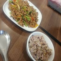 Fried rice with vegetable at Miào Shàn GōngZhǔ 妙善公主素食養心鍋 - Princess Vegan Hot Pot  in Kaohsiung