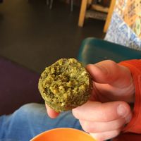 Matcha ball at Planted in Brooklyn