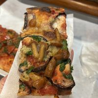Porcini, eggplant, artichoke  at Pizza Time in Rome