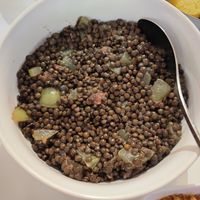 Lentils (no effort to put anything else inside) at Strofilia in Brussels