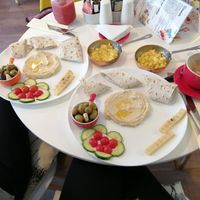 Mediterranean breakfast at Cinnamon Cafe in Bexhill