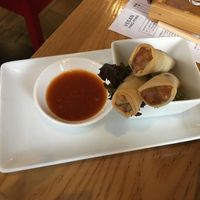 Spring rolls  at Ping Pong Dim Sum in London
