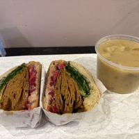 People Eater , Potato soupp  at Seitan's Helper in Brooklyn