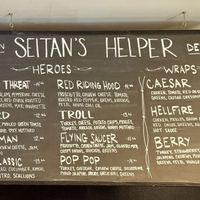 Menu  at Seitan's Helper in Brooklyn