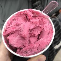 Mixed berry sorbet at Dark Sugars in East London