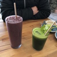 Açai smoothie and real greens juice at PLANT SHACK - Altea in Altea