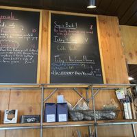  Menu featuring vegan options clearly marked  at Plank Coffee in Healdsburg