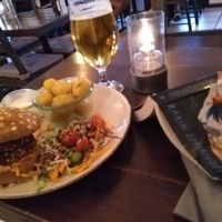 A pretty nice place with a few vegan/vegetarian dishes. at Café Korn in Roskilde