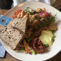 Vegetarian salad (can be made vegan!) at Café Korn in Roskilde