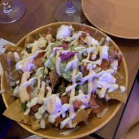 Nachos veganos at Azul Frida in Barcelona