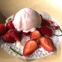 Strawberry shortcake at PLANTA Queen in Toronto