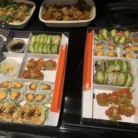 Box of vegan sushi’s   at PLANTA Queen in Toronto