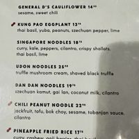 Menu (sept 22)  at PLANTA Queen in Toronto